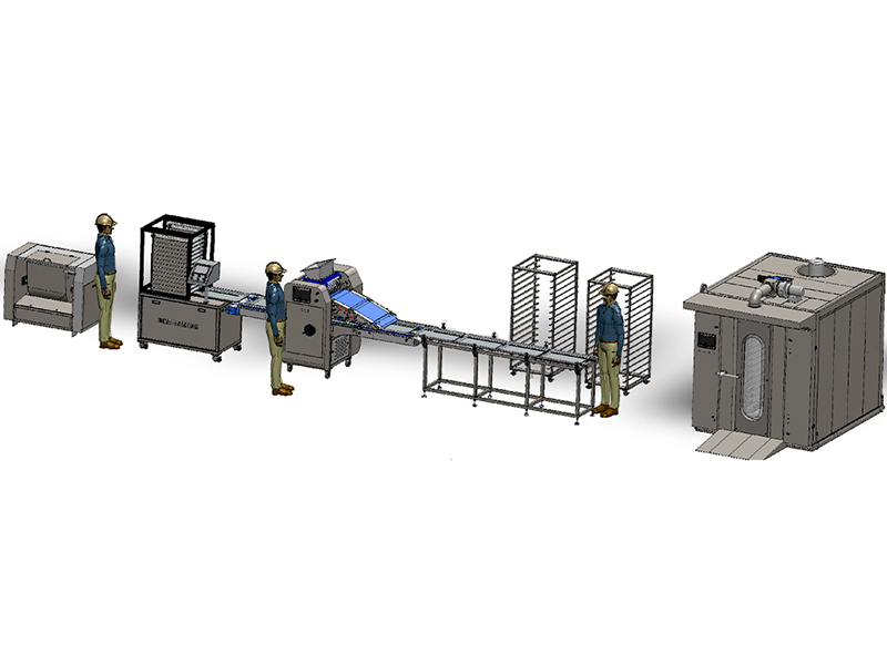 Yarı-Otomatik Kurabiye ve Cupcake Üretim Hattı